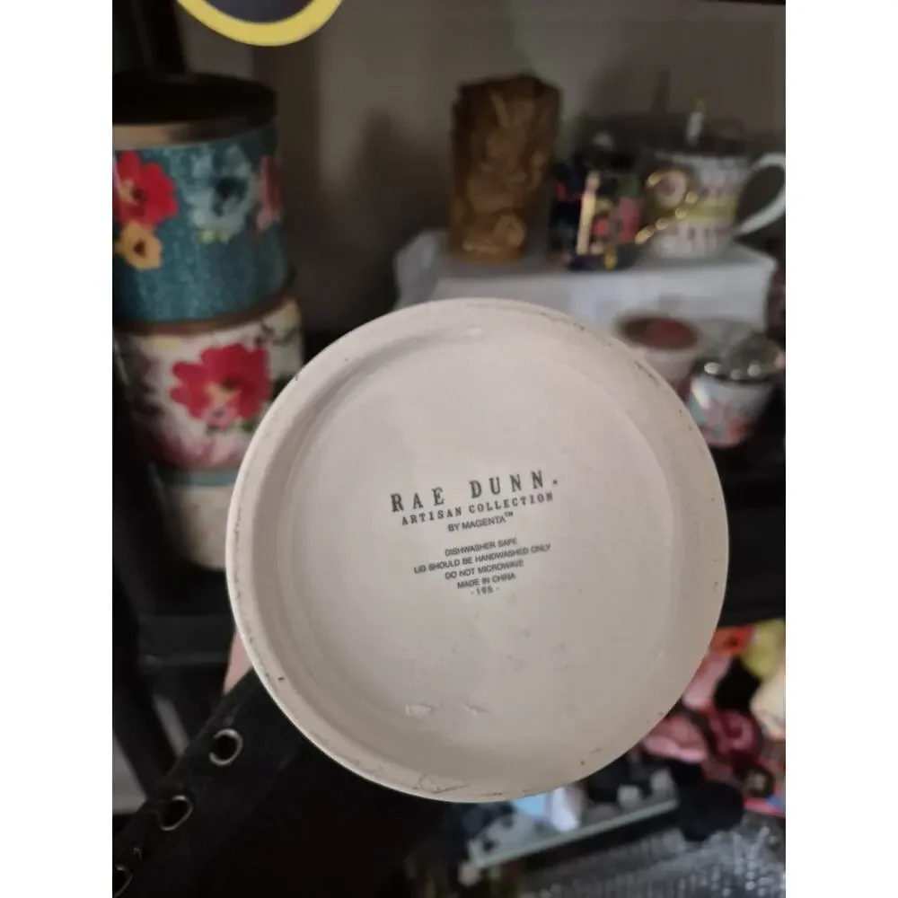 💥 Rae Dunn Stem Line Medium Canister Rare